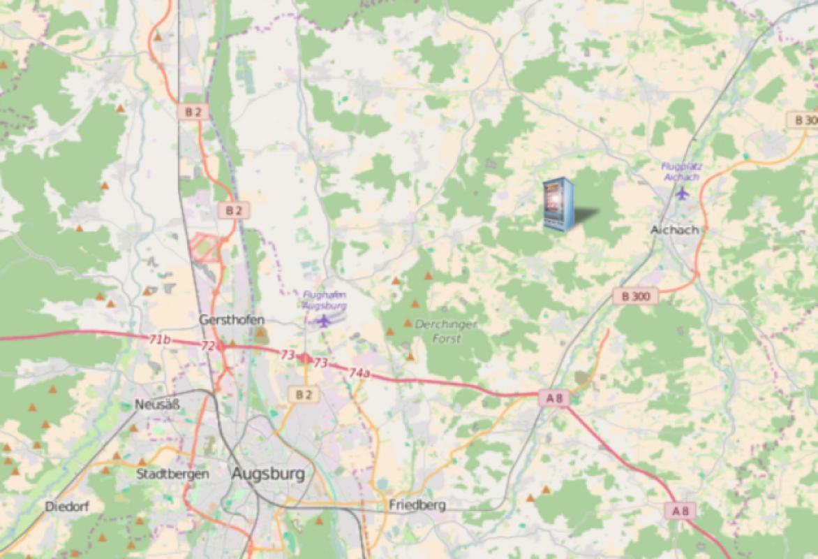 Milchautomat auf dem Mitmach-Bauernhof Beim Hibsch